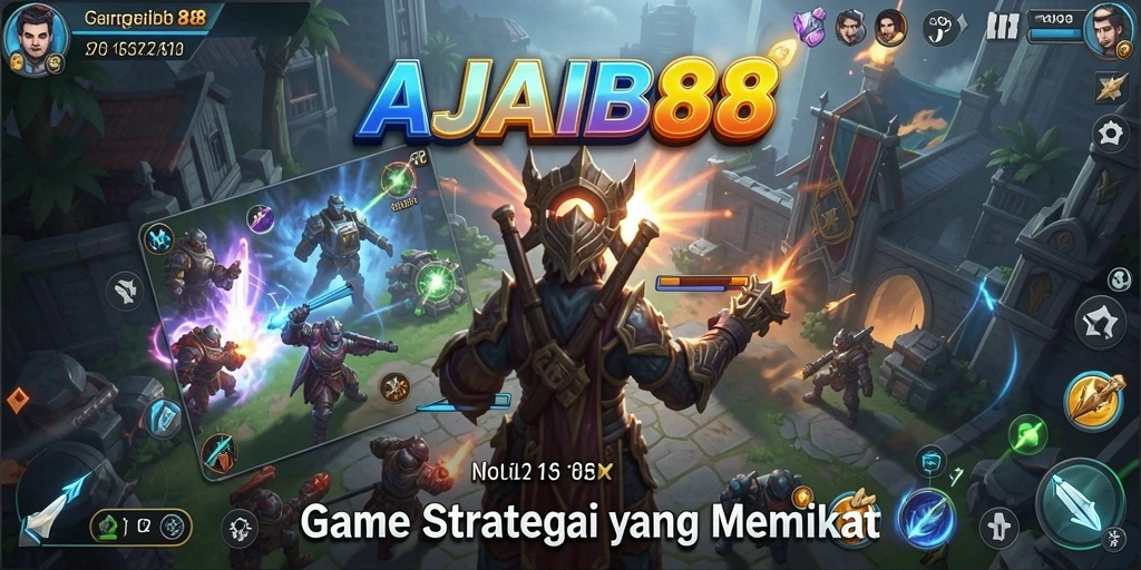 Screenshot AJAIB88 menampilkan aksi mendebarkan dalam permainan strategi.