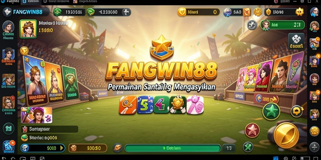 Screenshot gameplay FANGWIN88 yang penuh warna dan seru.