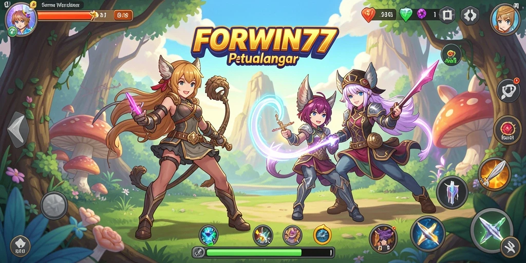 Gameplay seru FORWIN77 dengan karakter Anime yang menakjubkan.