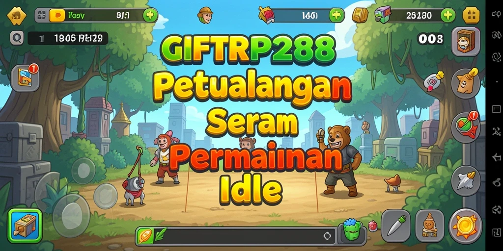 Screenshot utama GIFTRP288 menampilkan gameplay menarik dan karakter sedang bertempur.