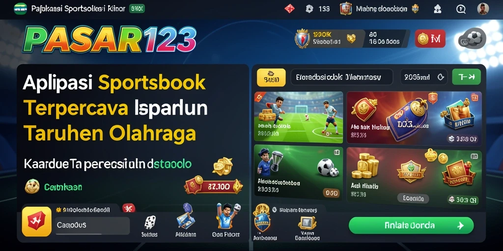 Tampilan gameplay PASAR123 dengan berbagai pilihan taruhan olahraga.
