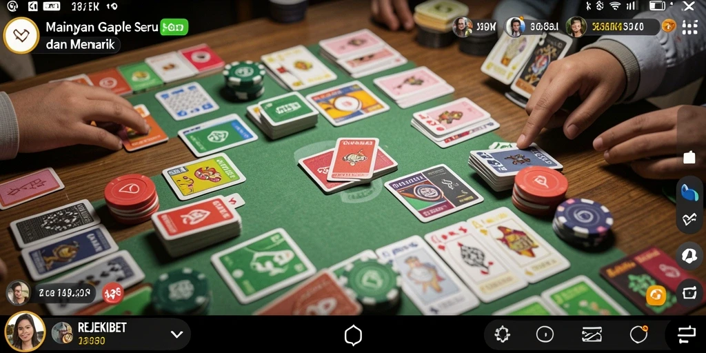 Tampilan screenshot gameplay Gaple yang menarik dan interaktif.